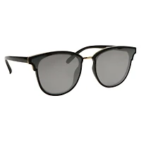 Ladies Rounded Mirrored Sunglasses