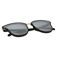 Ladies Rounded Mirrored Sunglasses