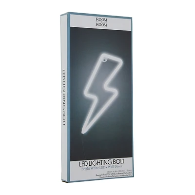 LED Lightning Bolt Wall Decor 11.8in