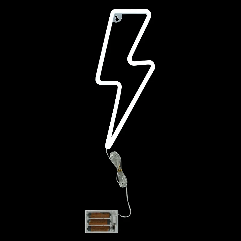LED Lightning Bolt Wall Decor 11.8in