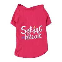 Pink Dog Tee - Spring Break - Medium