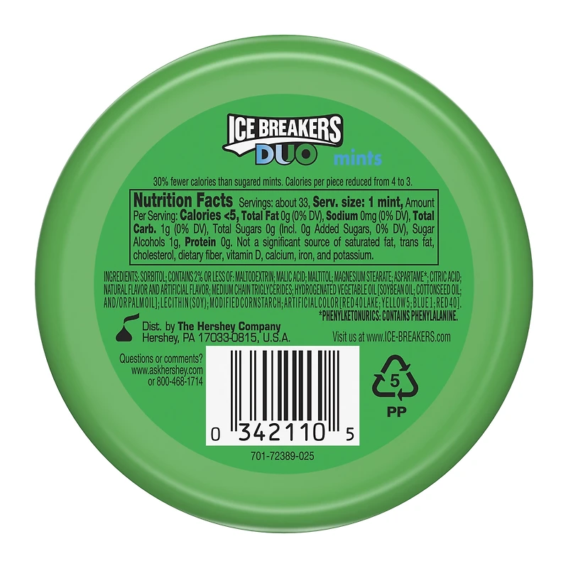 Ice Breakers® Duo Sugar-Free Mints 1.3oz - Watermelon