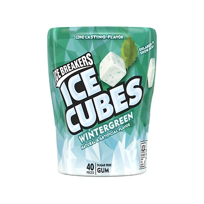 Ice Breakersâ® Ice Cubes Sugar-Free Gum 40-Piece, Wintergreen