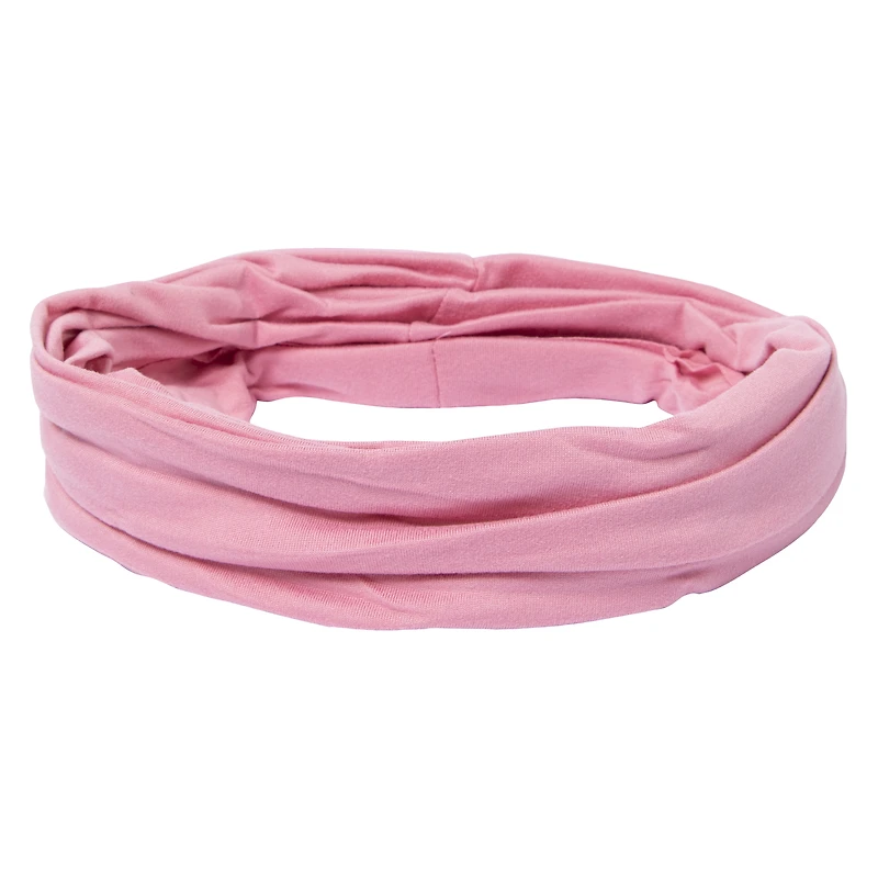 Multi-Wear Fabric Headband/Neck Gaiter - Blush