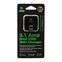 Dual USB Wall Charger 3.1 Amp
