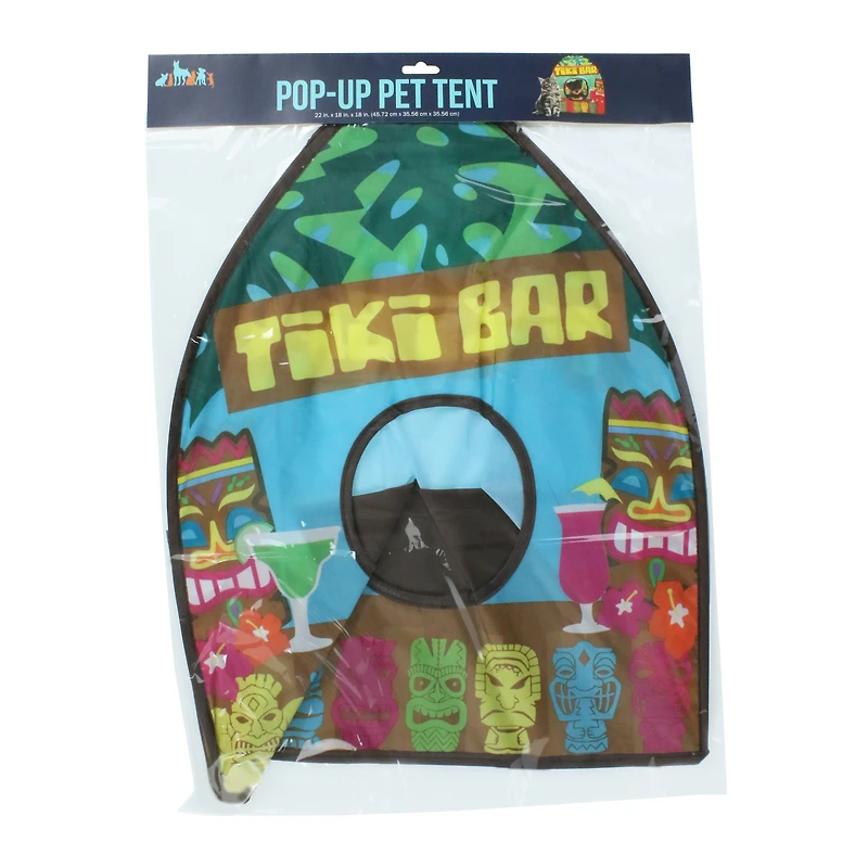 Tiki Bar Pop-Up Pet Hut 22in x 18in