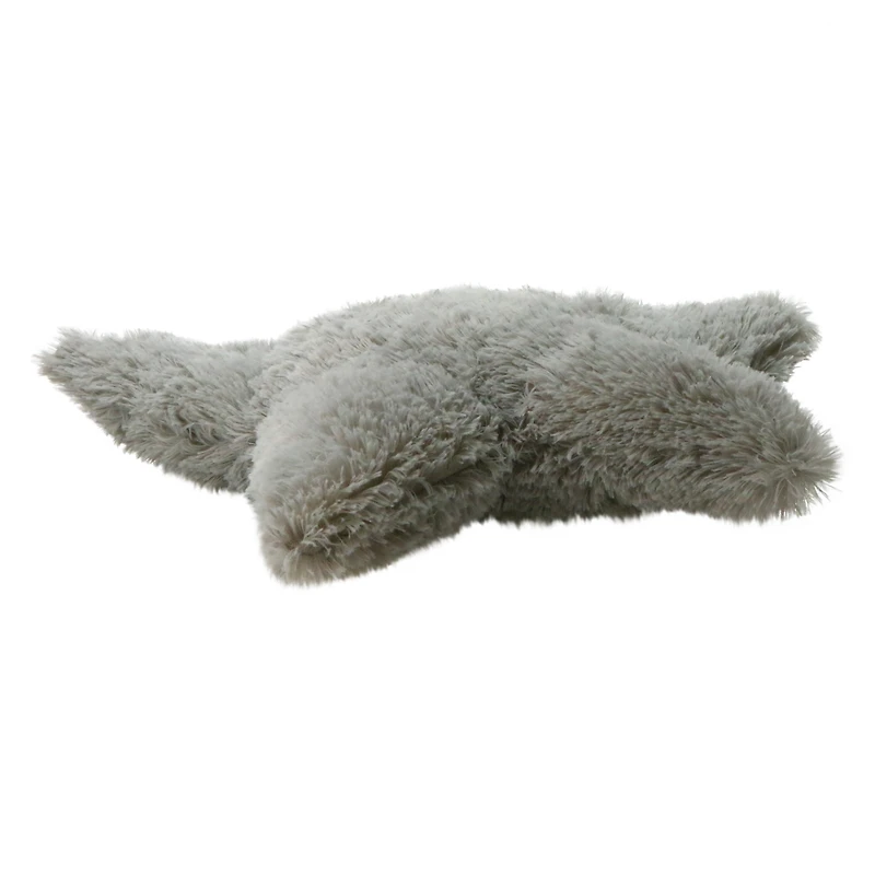 Faux Fur Star Pillow 17.5in