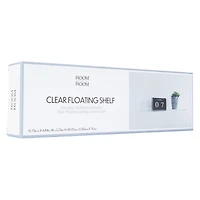 Clear Floating Shelf 15.75in x 4.8in