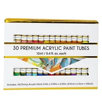 Premium Acrylic Paint Tubes 30-Count Set