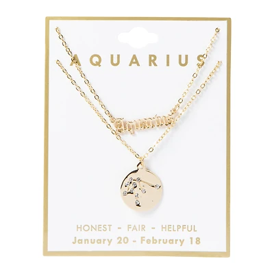 Layered Zodiac Necklace