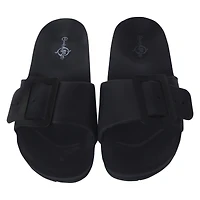 Black Eva Buckle Slide Sandals