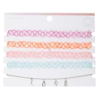 Bright Love Choker Necklaces 5-Piece Set