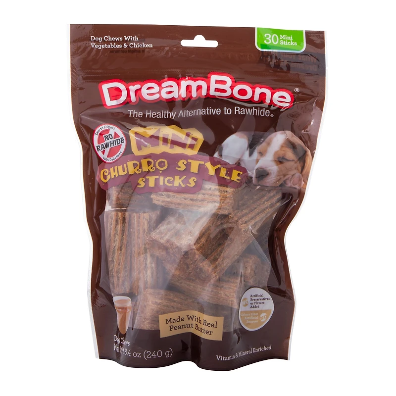 Dreambone® Mini Churro Sticks Dog Treats 8.4oz