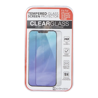 iPhone 13 Pro®/13®/12 Pro®/12®/11®/Xr® Tempered Glass Screen Protector