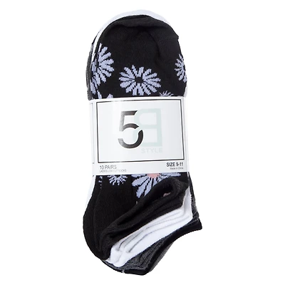 Ladies Low-Cut Socks 10-Pack