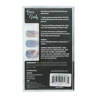 Pretty Woman Burgundy Swirl Faux Nails 24-Count