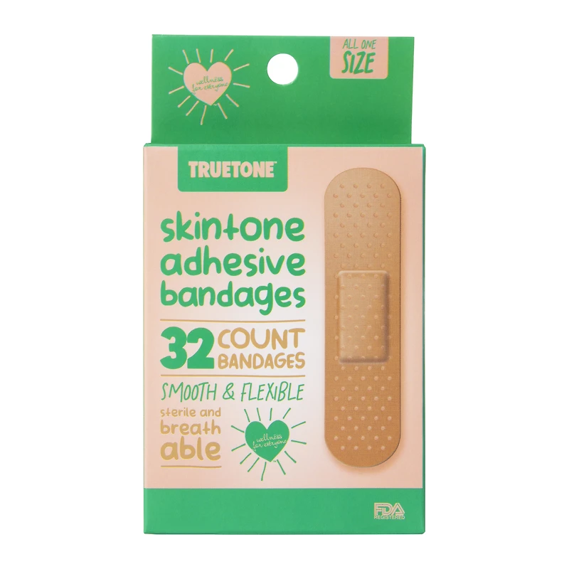 Bioswiss® Truetone™ Skin Tone Bandages 32-Count