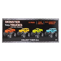 Friction Monster Trucks 2-Pack Set (Styles May Vary)