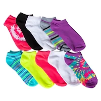Ladies Tie Dye Ankle Socks 10-Pack