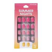 Summer Nights Press-On Nails 18-Piece Set