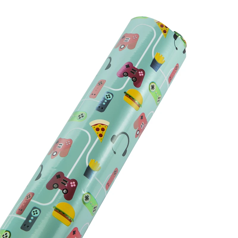Gamer Wrapping Paper Roll 4ft x 30in