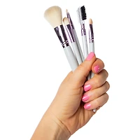Makeup Brushes & Storage Cup 6-Piece Set