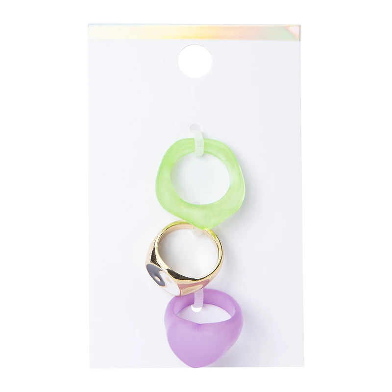 Acrylic Rings 3-Piece Set