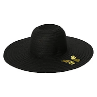 Raffia Woven Sun Hat w/ Embroidery