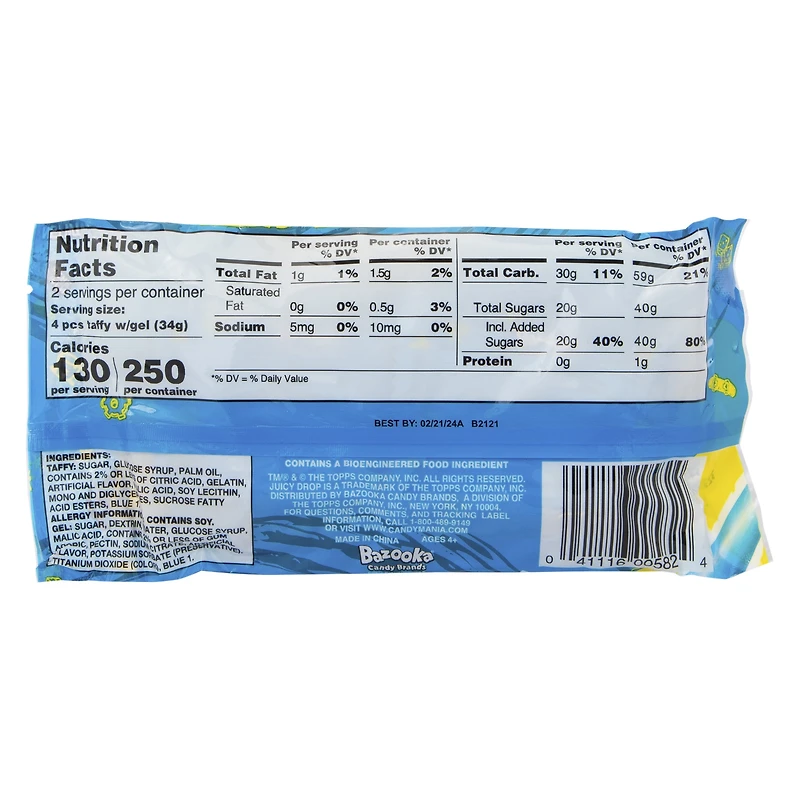 Juicy Drop Taffy® Chewy Taffy & Sour Gel 2.3oz