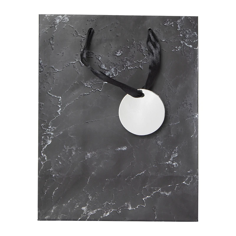 Medium Gift Bag 7in x 9in - Marble & Polka Dots
