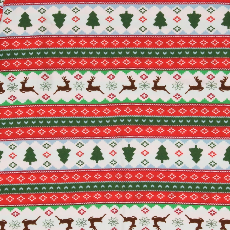 Juniors Holiday Fair Isle Pajama Top