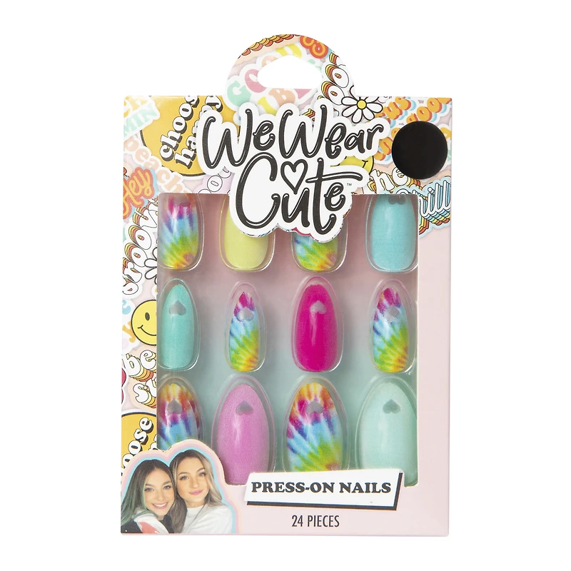 We Wear Cute™ Press On Nail Set 24-Count - Tie Dye