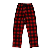 Juniors Red & Black Buffalo Plaid Flannel Lounge Pants
