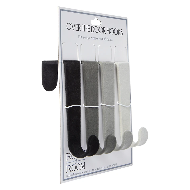 Ombre Over-The-Door Hooks 4-Piece Set