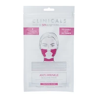 Clinicals By Spascriptions™ Reusable Anti-Wrinkle Silicone Mask Set - Neck & Smile Lines