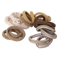 Seamless Lycra Ponytail Holders 20-Pack