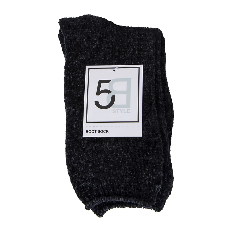 Ladies Chenille Boot Socks