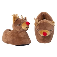 Plush Holiday Slippers