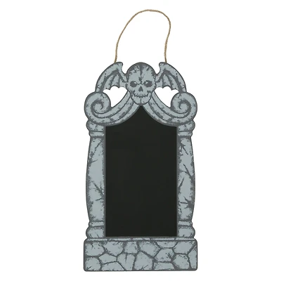 Chalkboard Tombstone Halloween Decor 7.7in x 14in