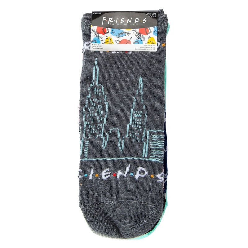 5-Pack Friends™ Ladies Ankle Socks