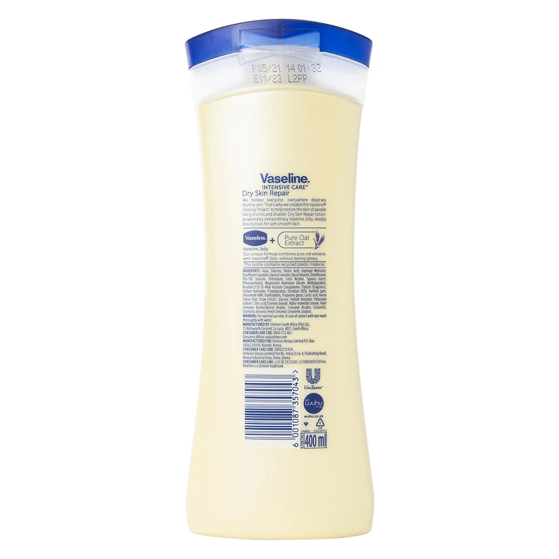Vaseline® intensive Care™ Dry Skin Repair Lotion With Pure Oat Extract 13.5oz