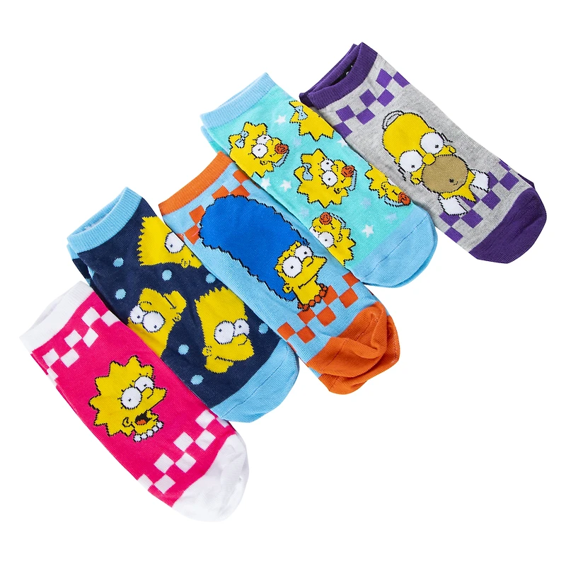 5-Pack The Simpsons™ Ladies Low Cut Socks