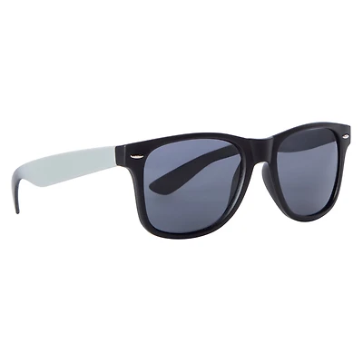 Mens Contrast Wayfarer Sunglasses - Gray