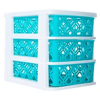 Trellis Stackable 3-Drawer Mini Organizer 7.5in