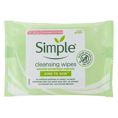 Simple® Cleansing Wipes 7-Count