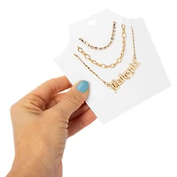 Babygirl’ Layered Gold Chain Necklace