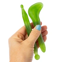 2-Piece Jade Gua Sha Accupressure Tool Set