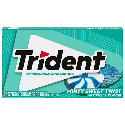 Trident® Minty Sweet Twist Sugar-Free Gum - 14 Sticks