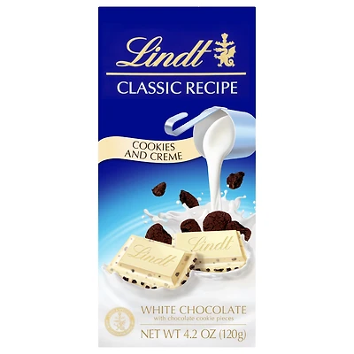 Lindt® Classic Recipe Cookies & Creme White Chocolate Bar 4.4oz