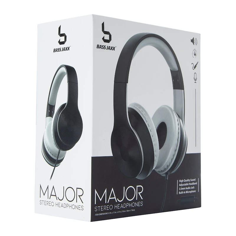 Duotone Wired Stereo Headphones With Microphone